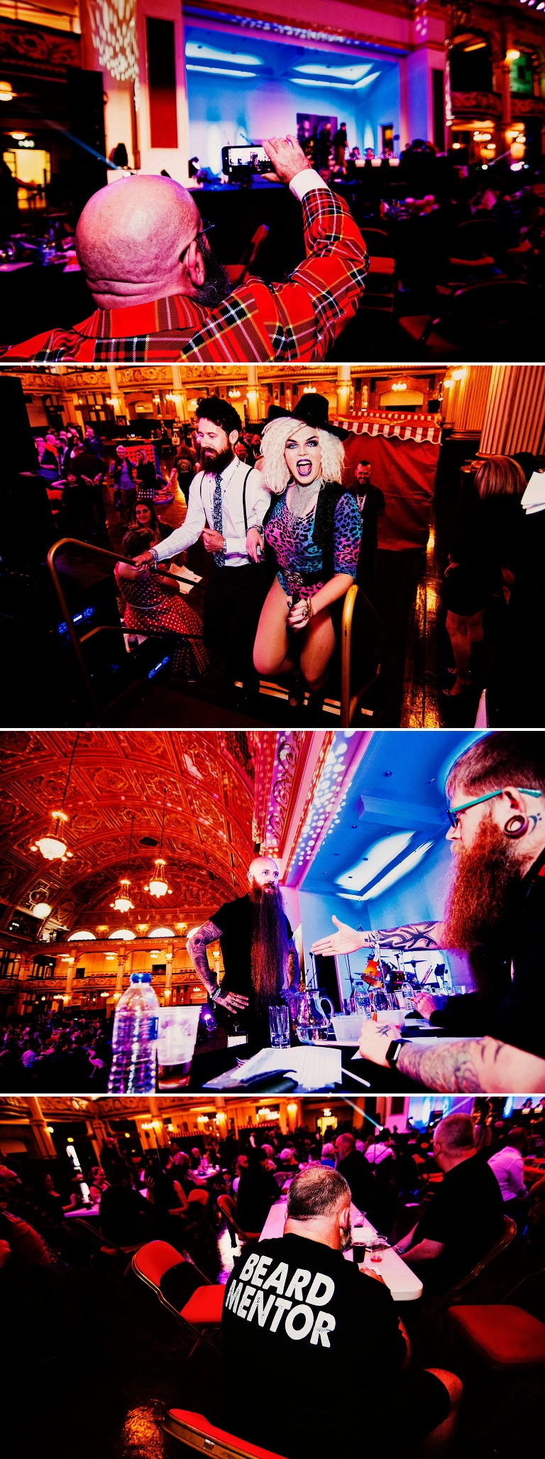 Michael Legge on stage at the empress ballroom competing in the british bread championships 2018