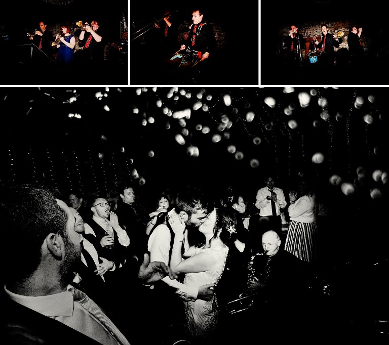 Evening reception with the new york brass band