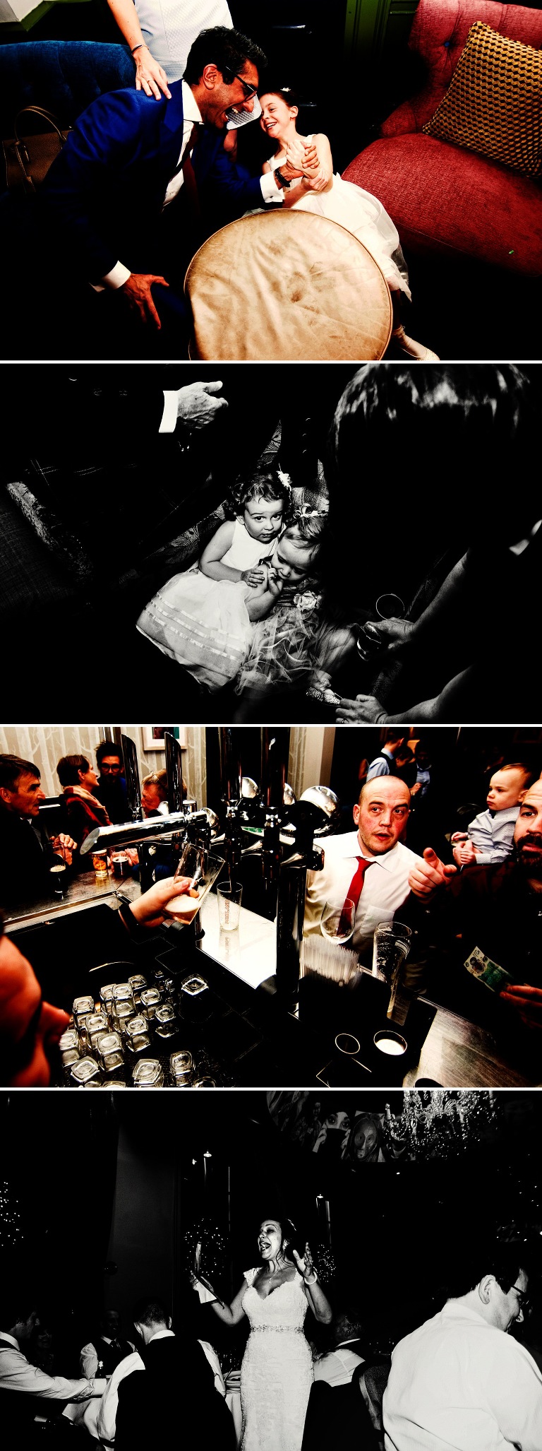 Wedding party guests in Chester.