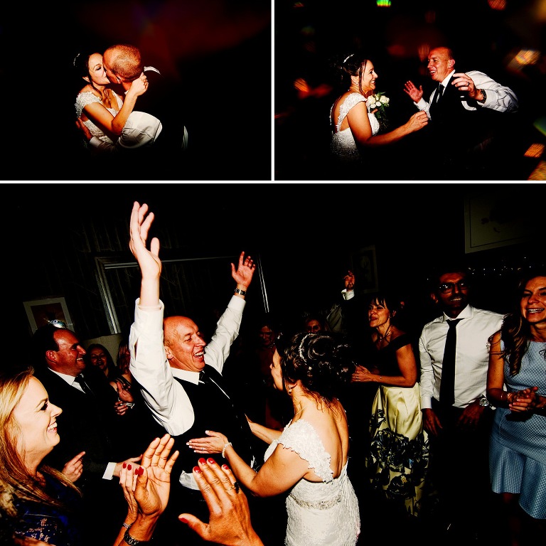 First dance by bride and groom inside Oddfellows in Chester.