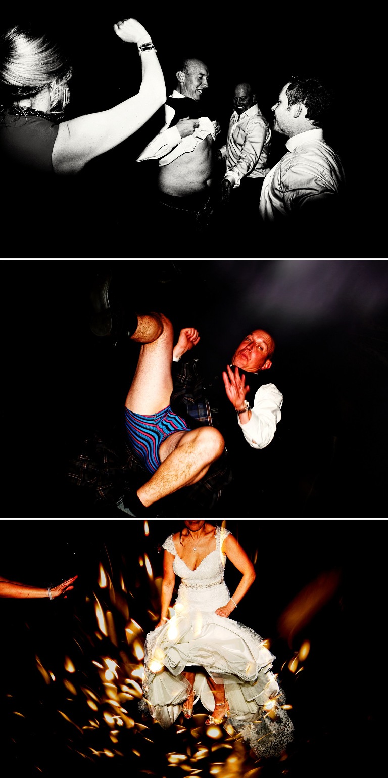 Roly poly by groom at his wedding in Cheshire.