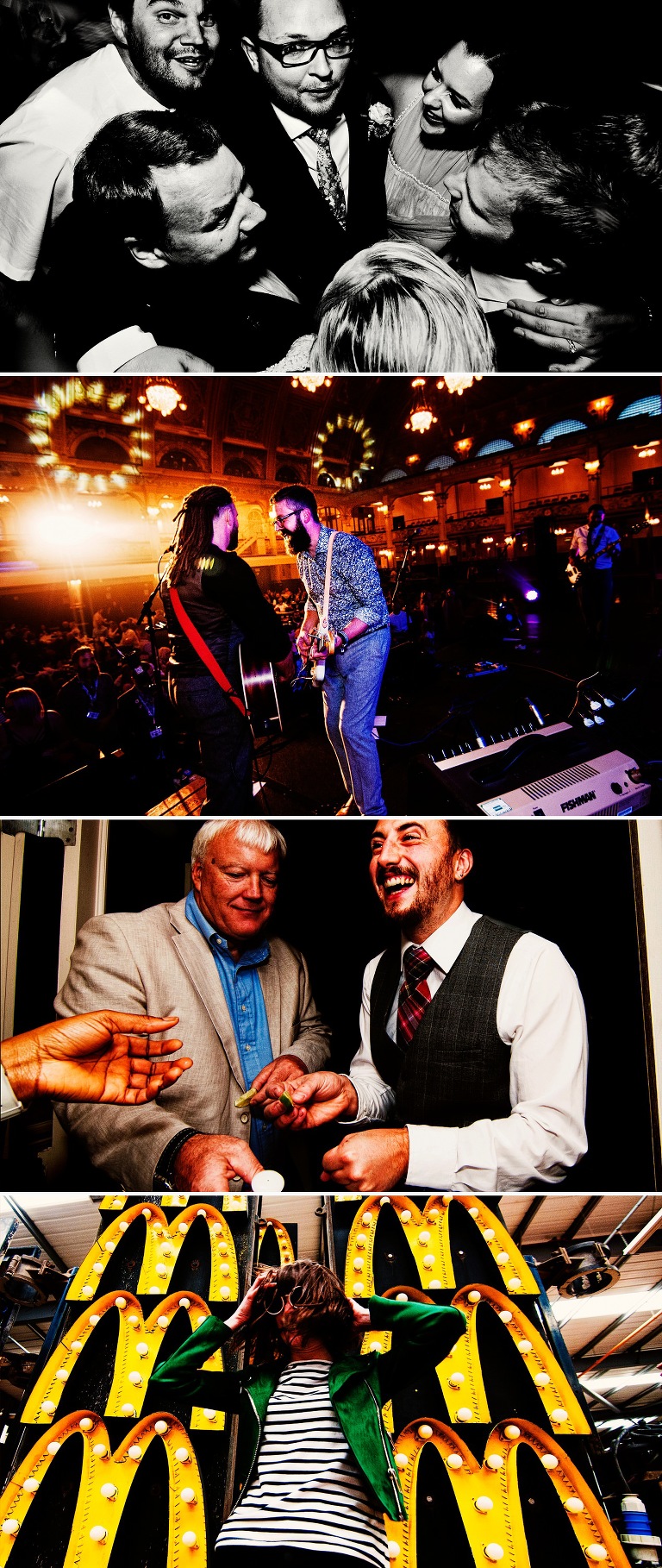 Lead singer of We Are Troubadour playing in The Empress Ballroom, Winter Gardens, Blackpool.