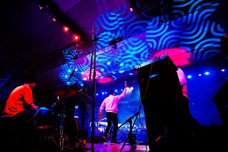 Tribute band The Complete Stone Roses playing in Blackpool.