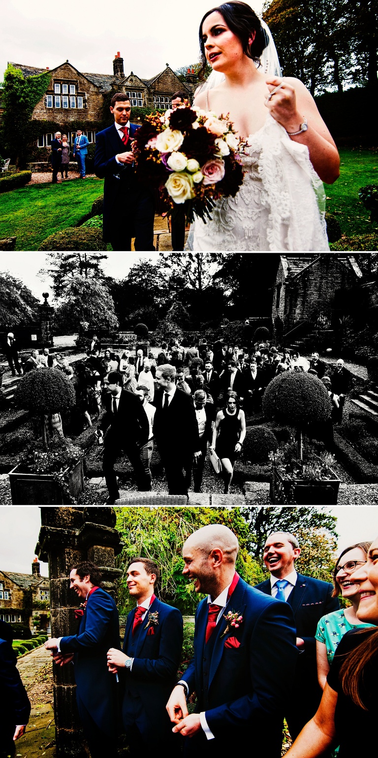yorkshire wedding photographers at holdsworth house.