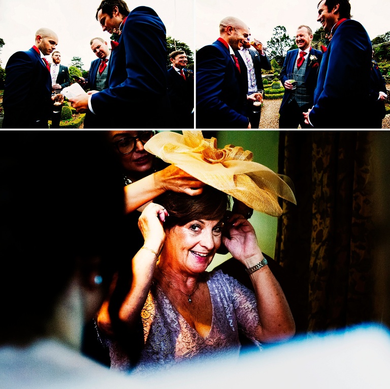 Mother of the bride at Holdsworth House.