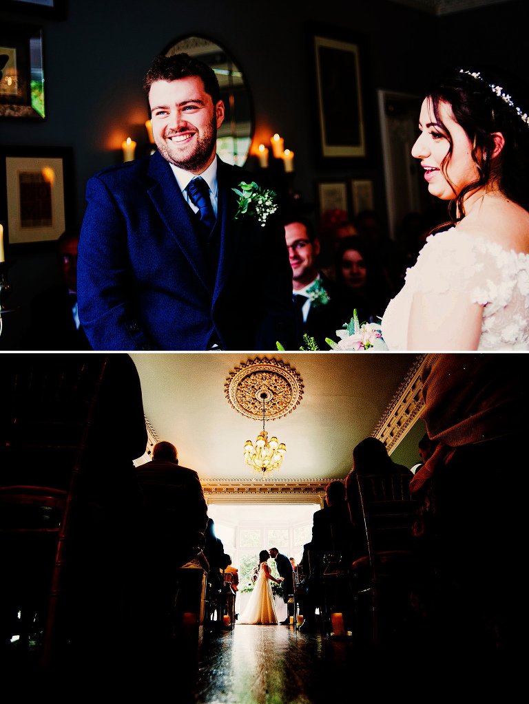 Wedding ceremony at Didsbury House Hotel.