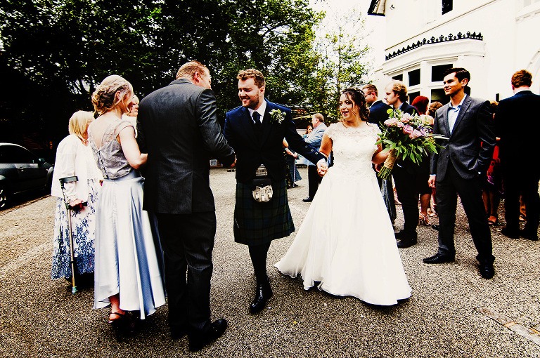 An outdoor summer wedding at Didsbury House.