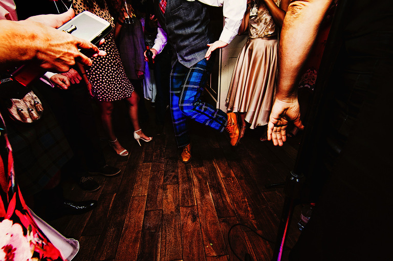 Fun documentary dancefloor wedding.