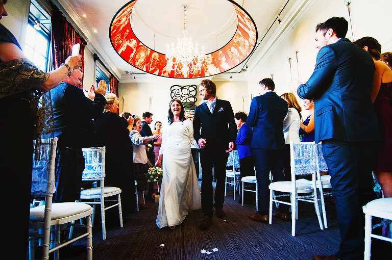 Wedding ceremony at Oddfellows Chester.