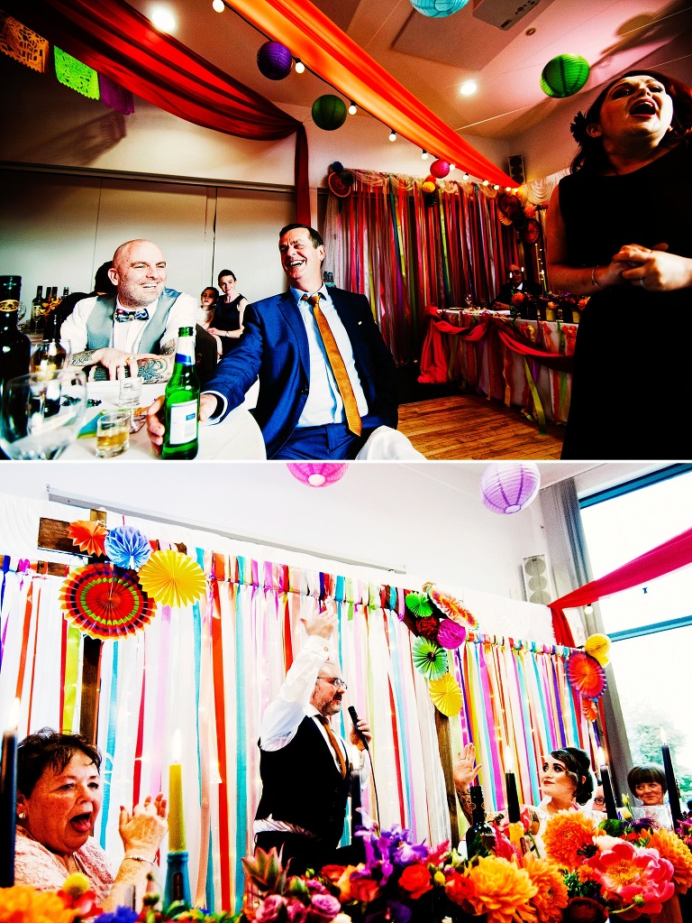 Picado vibrant decorations by the white events company.