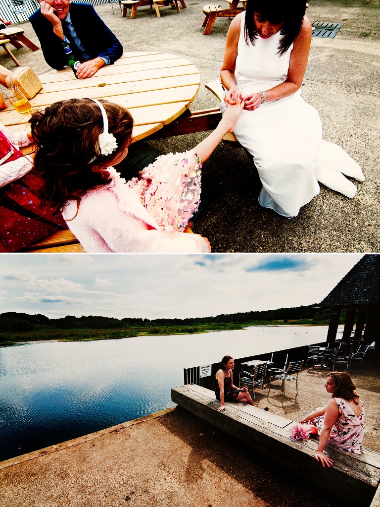 Guests at a Brockholes Nature reserve Wedding.
