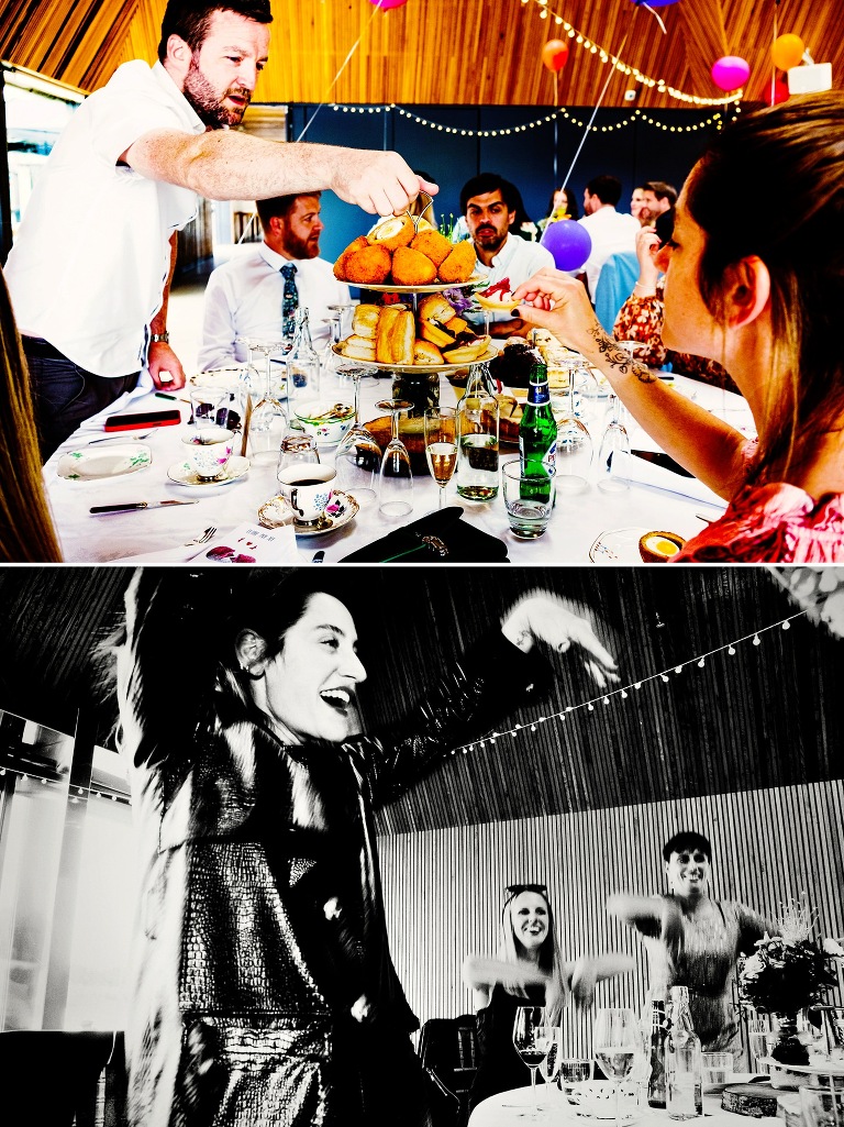 Afternoon tea at Brockholes in Lancashire.