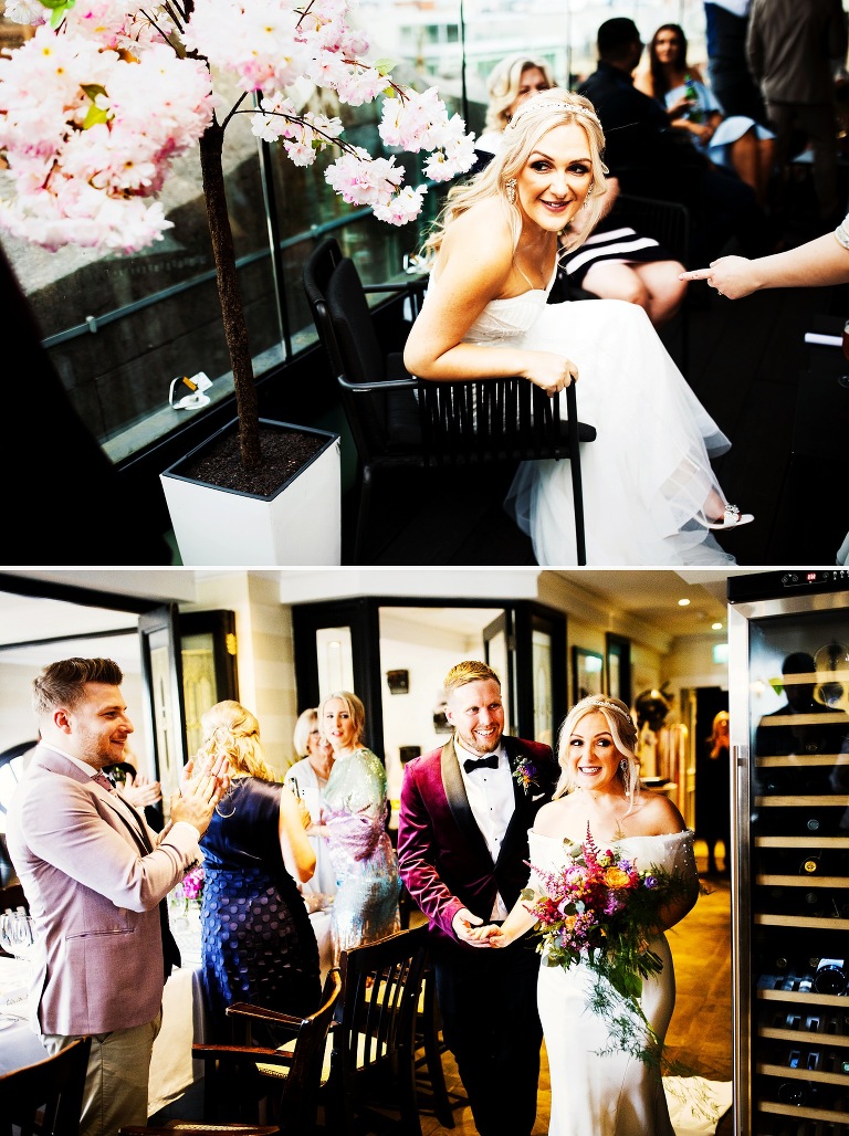 Speeches at a glitzy hotel gotham wedding.