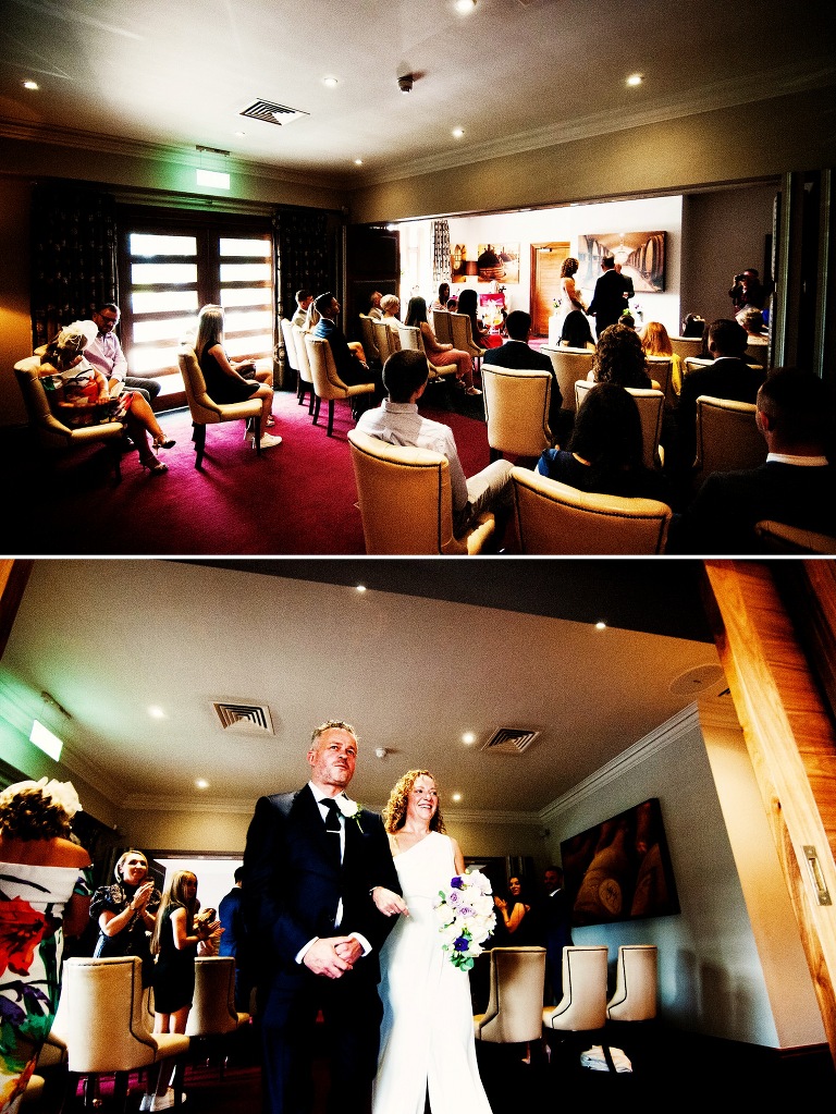 Ceremony at luxury hotel, Northcote.