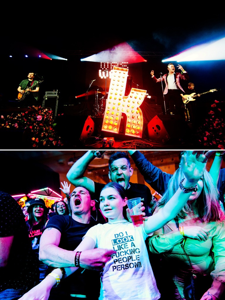 Kopycat Killers playing in Blackpool at revival music festival 2022.