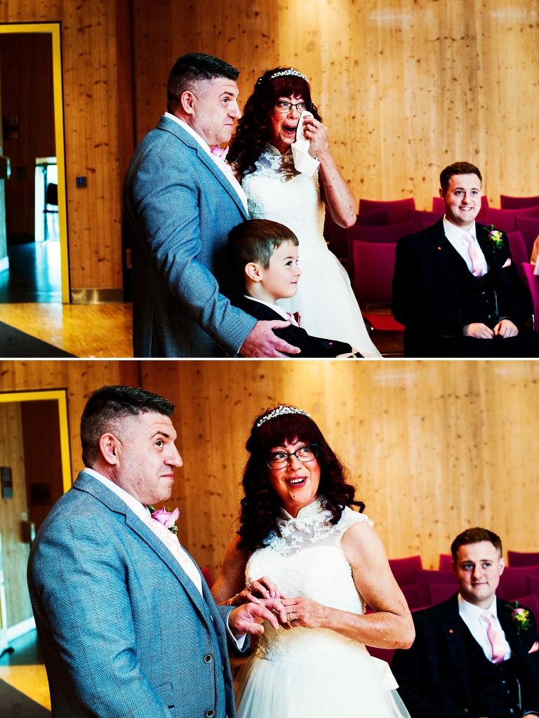 Blackpool micro-wedding ceremony.