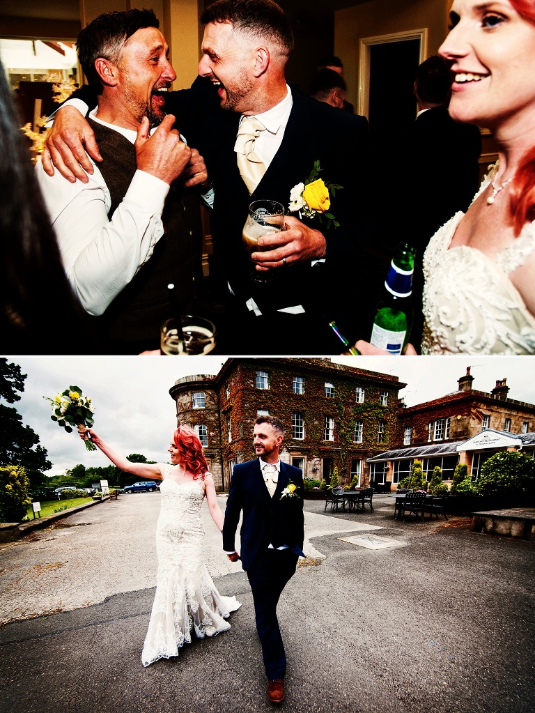 Portratis with bride and groom at Shaw Hill Hotel.