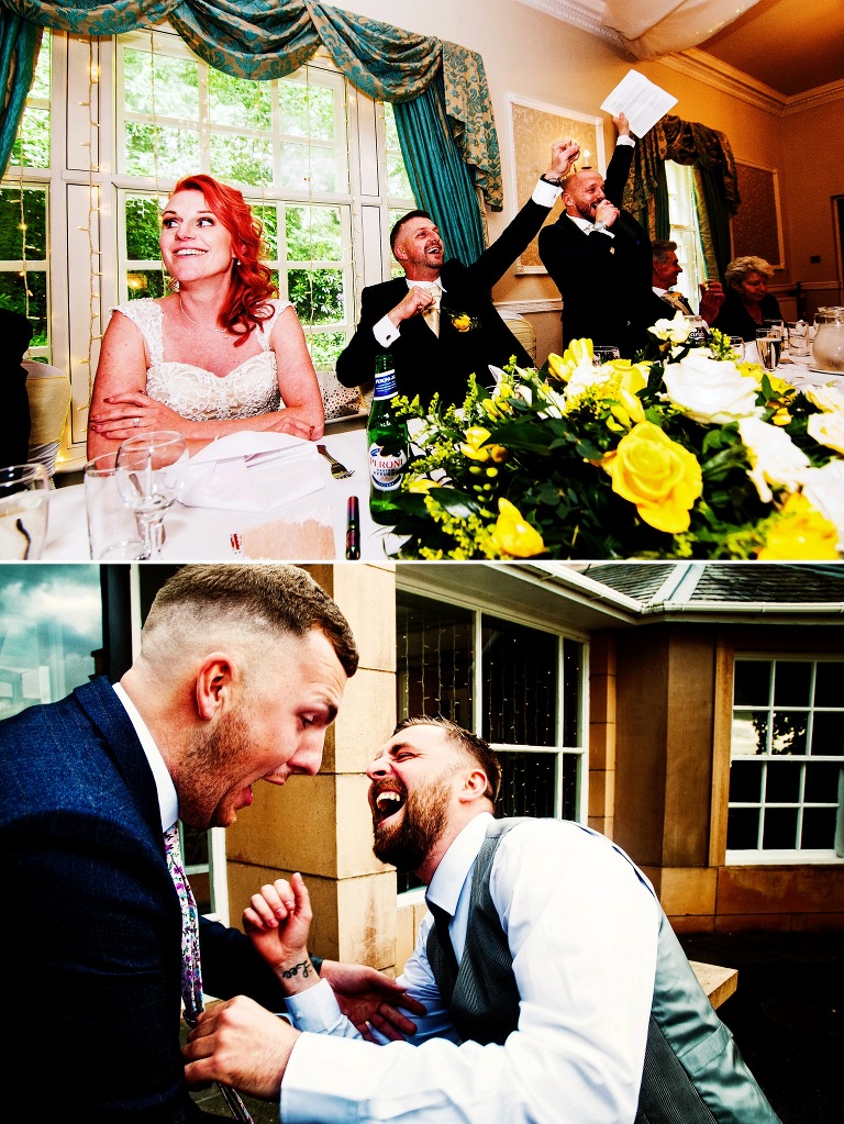 Speeches at a shaw hill wedding.