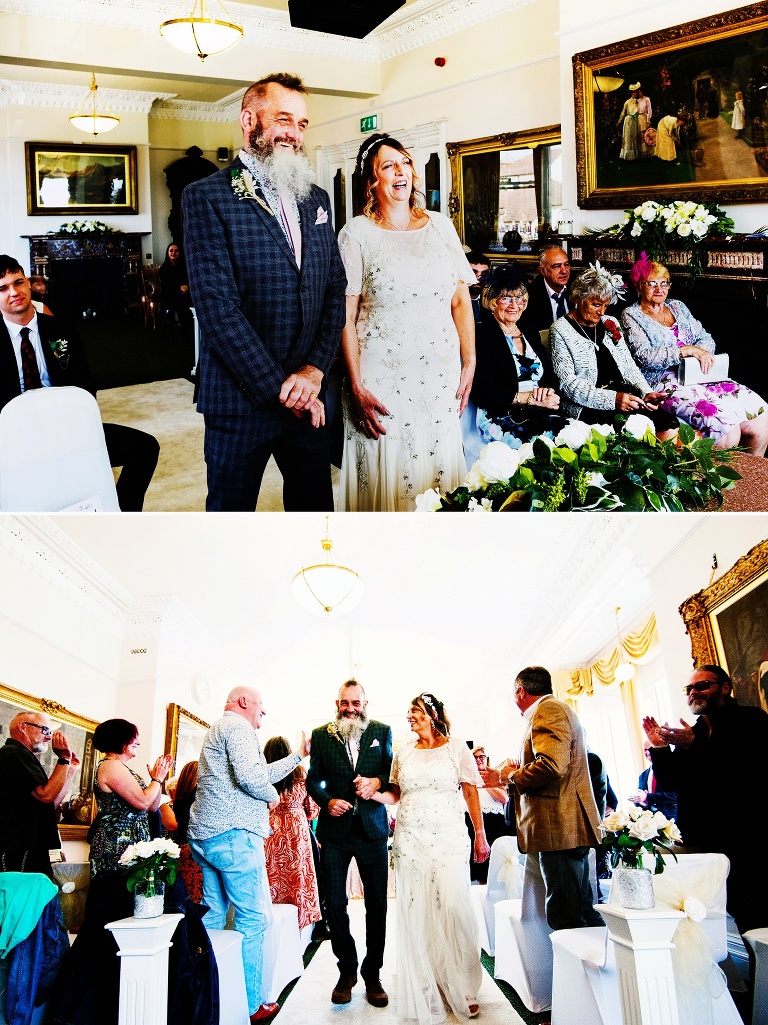 Wedding ceremony at fylde town hall in st annes.