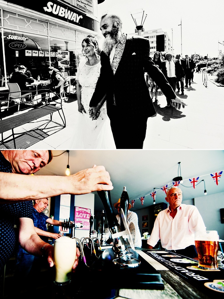 Micro pub wedding with Keg and Cask in St Annes.