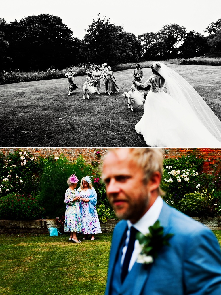 Crockwell farm and wedding guests enjoying the sun.