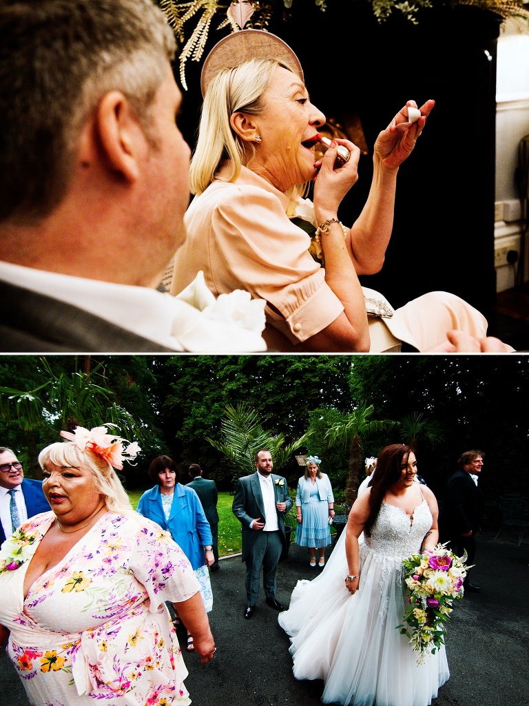 Coco Chanel jewelry at a sparth house wedding.