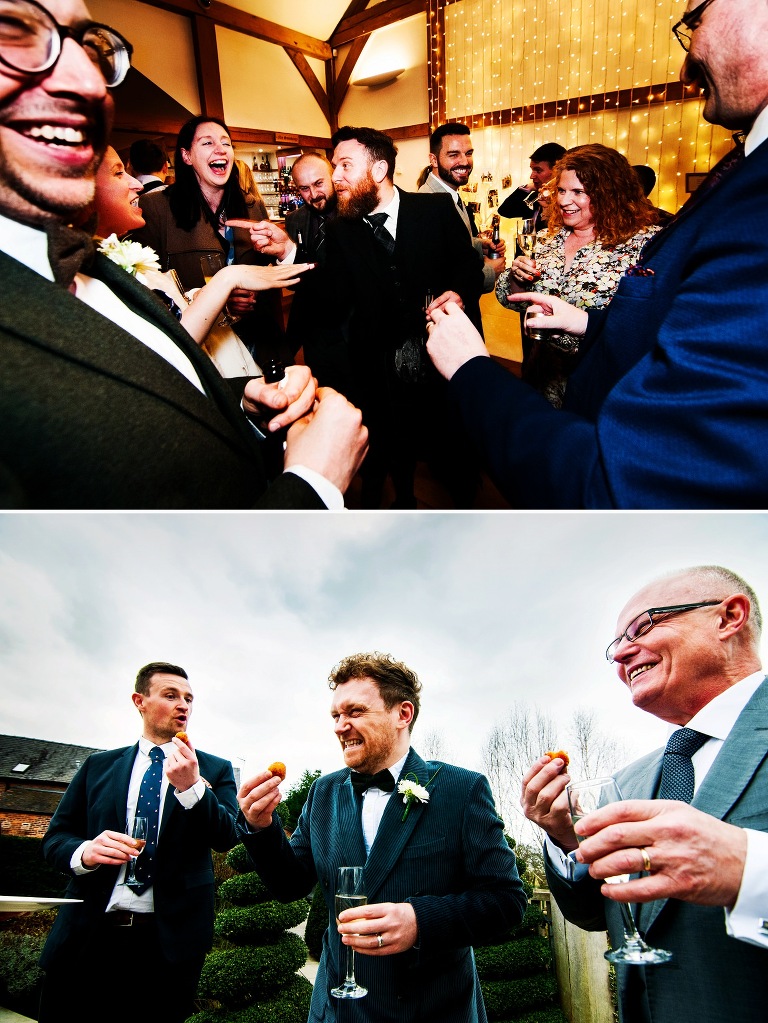 Magician at a cheshire wedding.