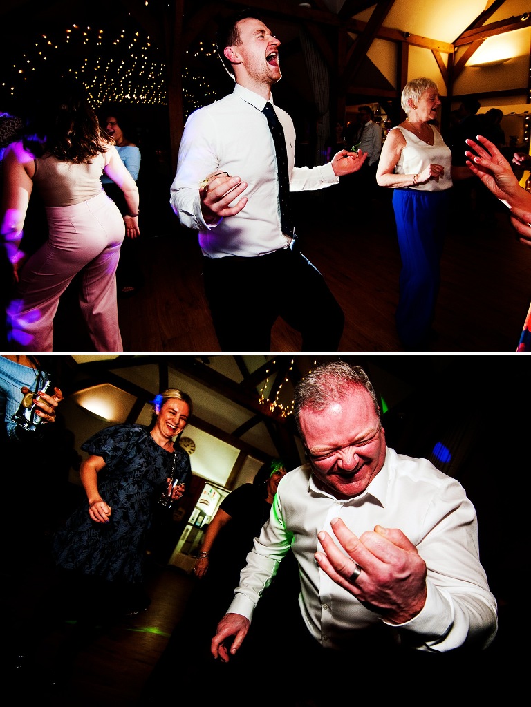 Dancing at a wedding reception in cheshire