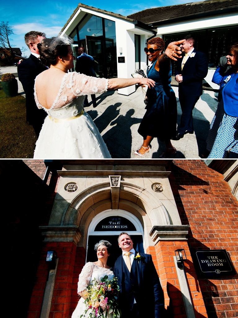 Wedding at The Beeches and The Drawing Room at Albert's Standish.