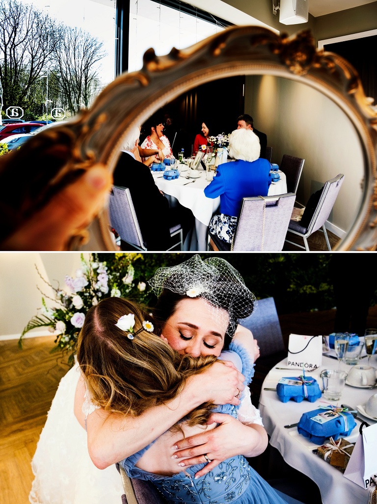 Bride and bridesmaid at Albert's Standish.
