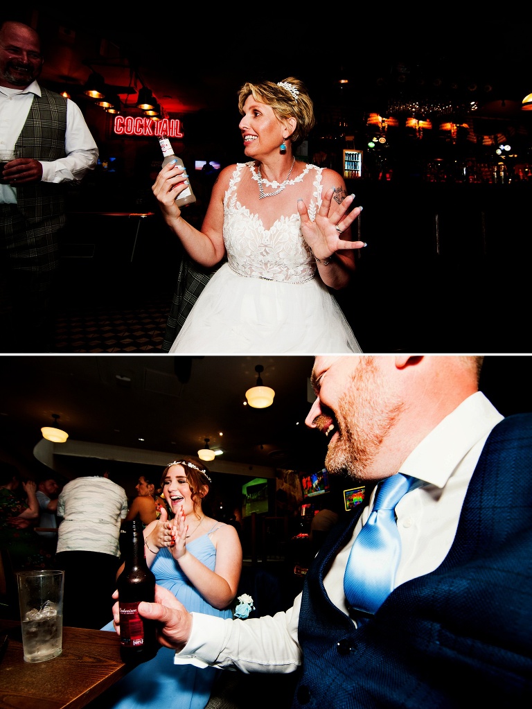 Wedding reception in Blackpool.