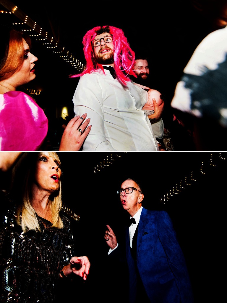 The Glass House Staining Wedding party.