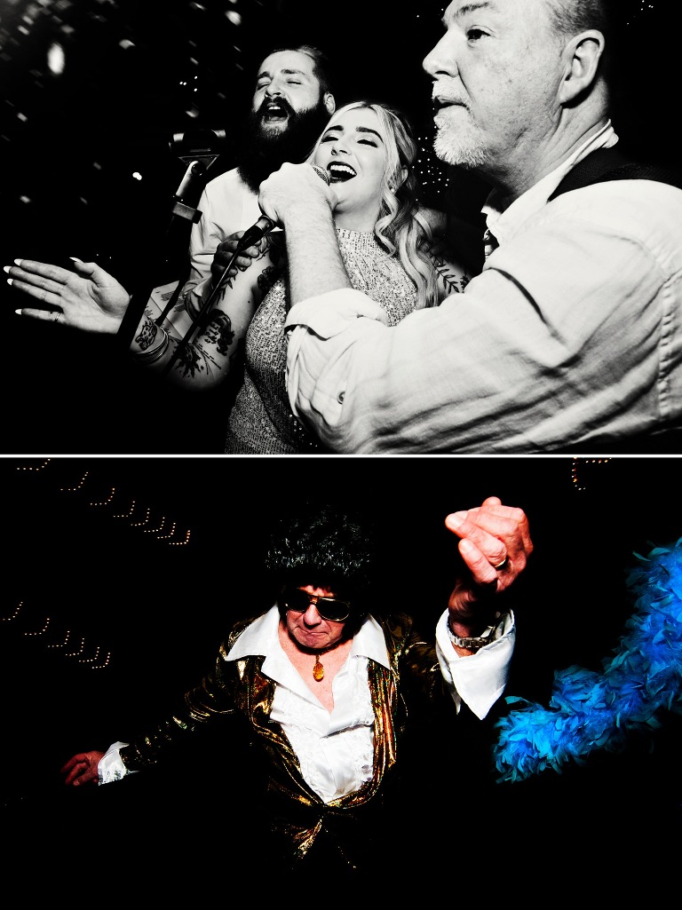 Elvis at a wedding party at The Glass house, Staining.