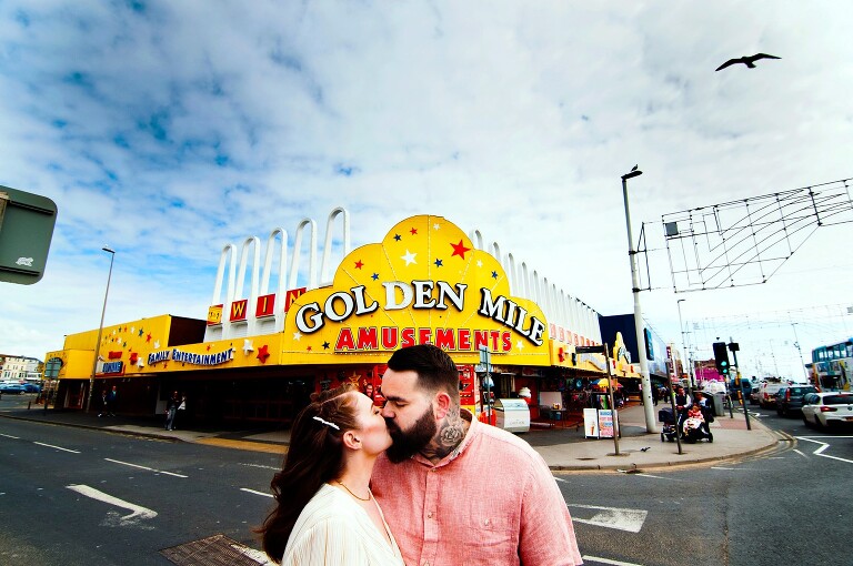 Golden Mile Amusements in Blackpool.