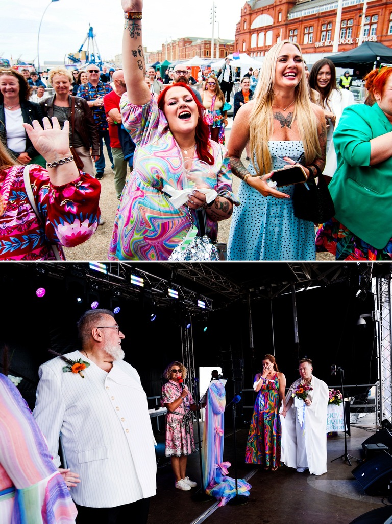 wedding at blackpool pride 